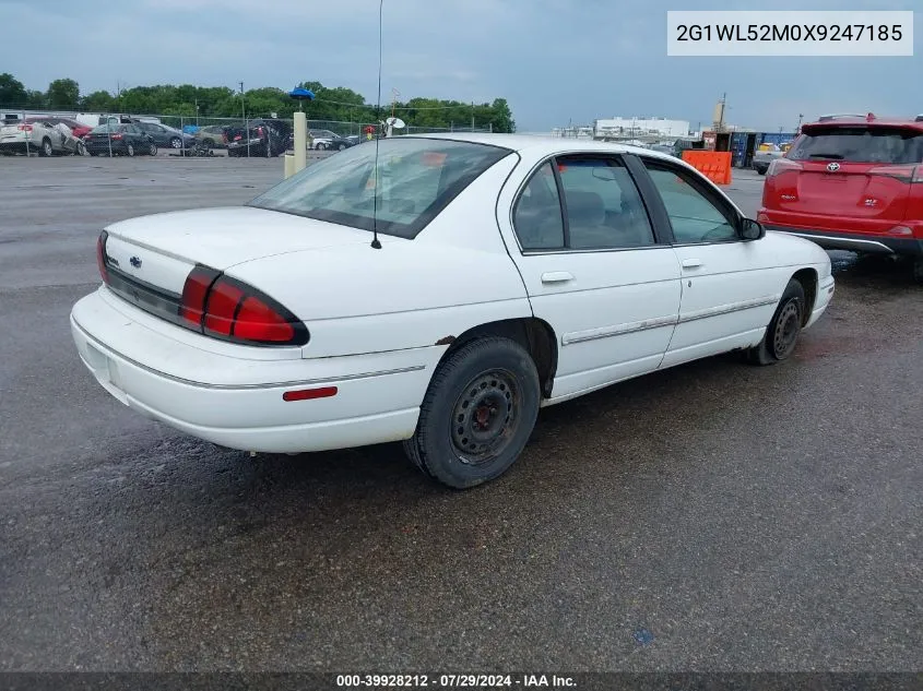 1999 Chevrolet Lumina VIN: 2G1WL52M0X9247185 Lot: 39928212