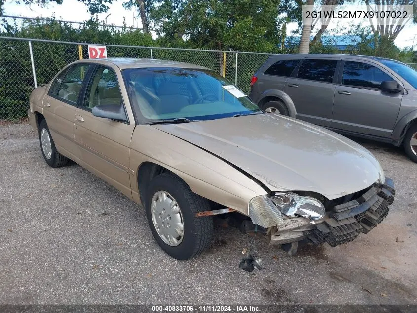 1999 Chevrolet Lumina VIN: 2G1WL52M7X9107022 Lot: 40833706