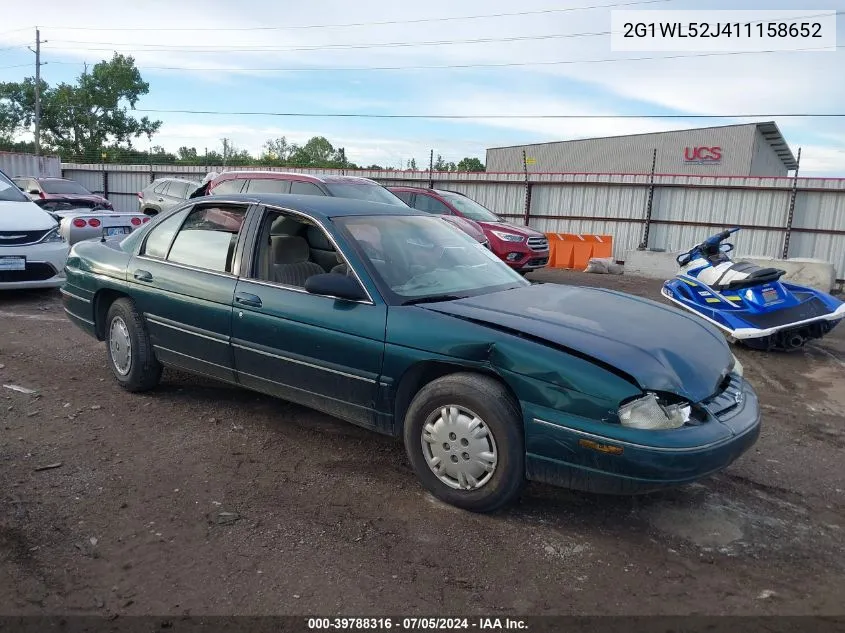 2001 Chevrolet Lumina VIN: 2G1WL52J411158652 Lot: 39788316