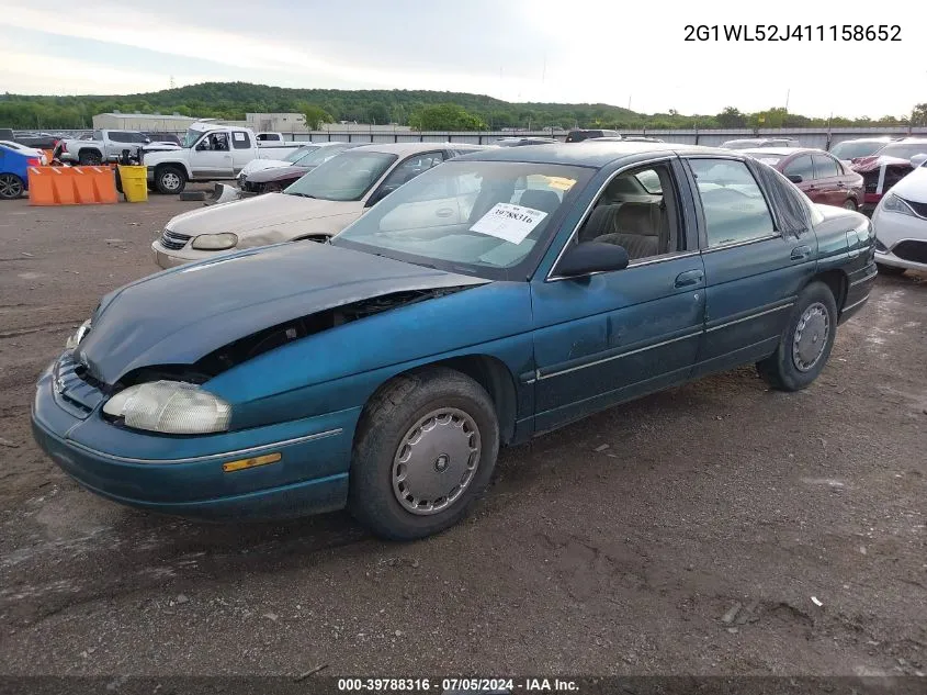 2001 Chevrolet Lumina VIN: 2G1WL52J411158652 Lot: 39788316