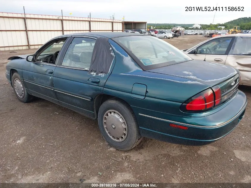 2001 Chevrolet Lumina VIN: 2G1WL52J411158652 Lot: 39788316