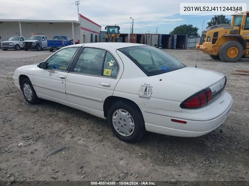 2001 Chevrolet Lumina VIN: 2G1WL52J411244348 Lot: 40514388