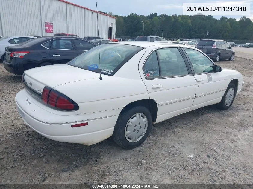 2001 Chevrolet Lumina VIN: 2G1WL52J411244348 Lot: 40514388