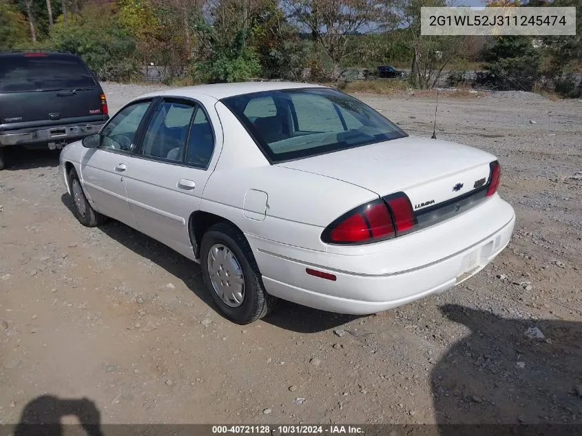 2001 Chevrolet Lumina VIN: 2G1WL52J311245474 Lot: 40721128