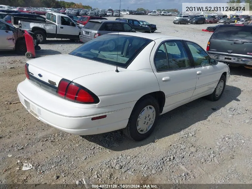 2001 Chevrolet Lumina VIN: 2G1WL52J311245474 Lot: 40721128