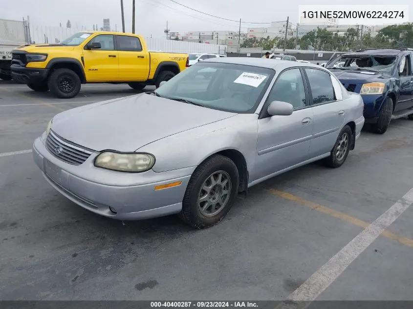 1998 Chevrolet Malibu Ls VIN: 1G1NE52M0W6224274 Lot: 40400287