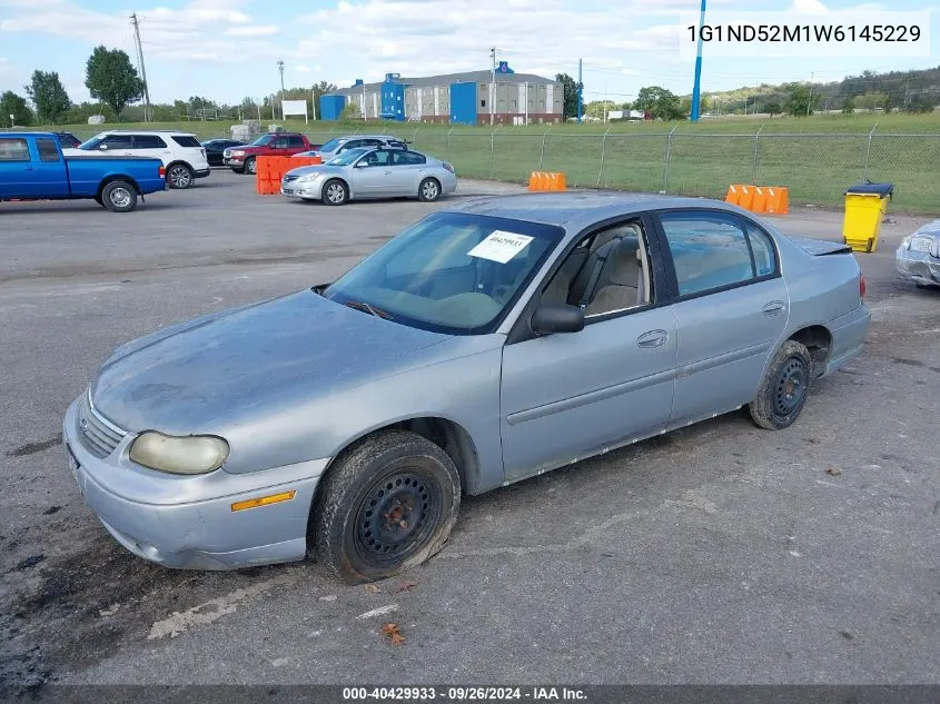 1998 Chevrolet Malibu VIN: 1G1ND52M1W6145229 Lot: 40429933