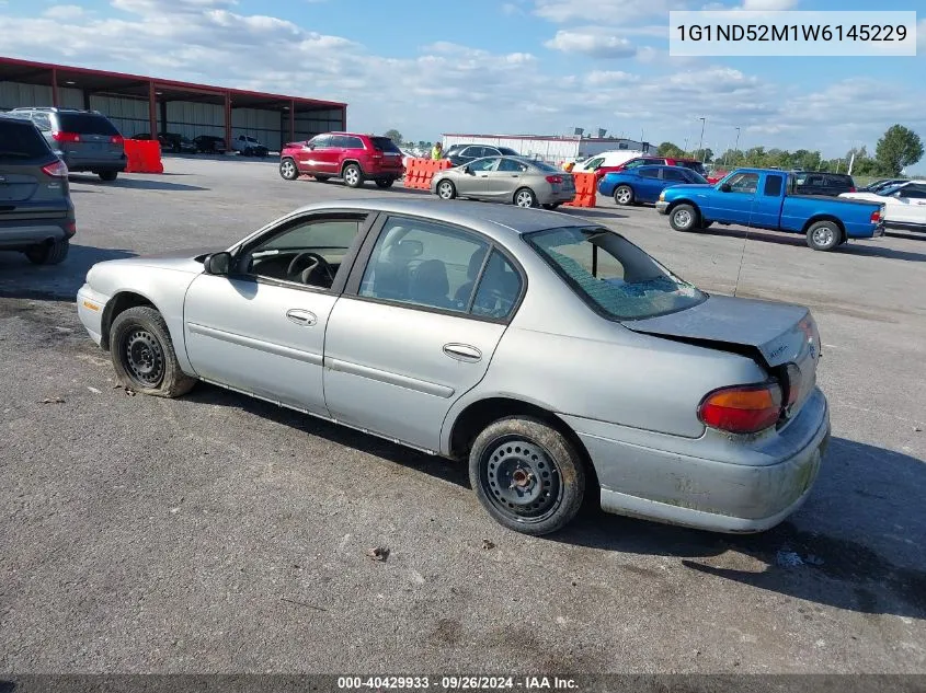 1998 Chevrolet Malibu VIN: 1G1ND52M1W6145229 Lot: 40429933