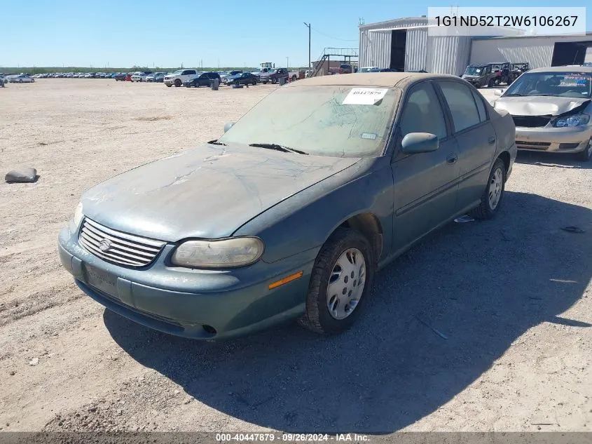 1998 Chevrolet Malibu VIN: 1G1ND52T2W6106267 Lot: 40447879