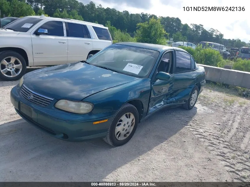 1998 Chevrolet Malibu VIN: 1G1ND52M8W6242136 Lot: 40708913