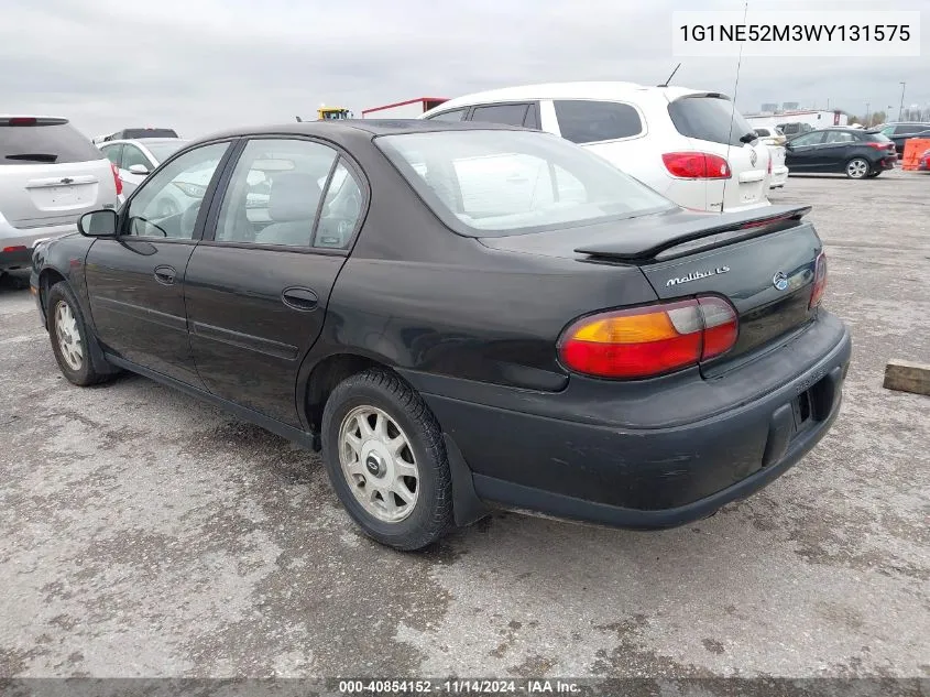 1998 Chevrolet Malibu Ls VIN: 1G1NE52M3WY131575 Lot: 40854152