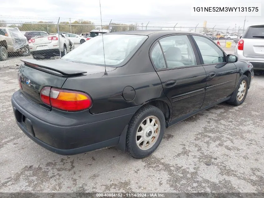 1998 Chevrolet Malibu Ls VIN: 1G1NE52M3WY131575 Lot: 40854152