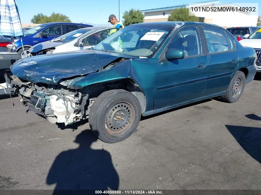 1998 Chevrolet Malibu VIN: 1G1ND52M0W6148932 Lot: 40855950