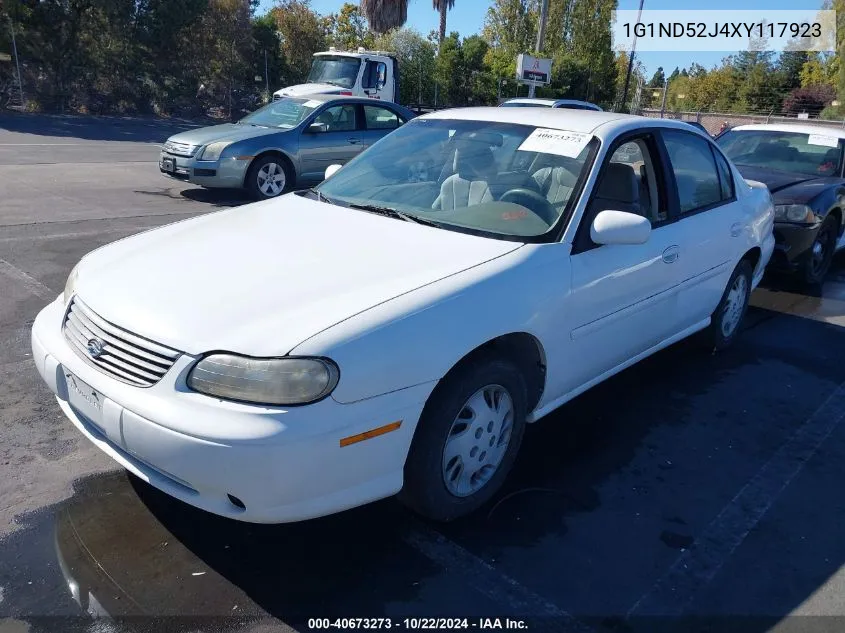 1999 Chevrolet Malibu VIN: 1G1ND52J4XY117923 Lot: 40673273