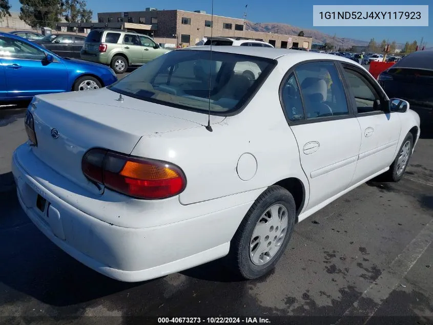 1999 Chevrolet Malibu VIN: 1G1ND52J4XY117923 Lot: 40673273