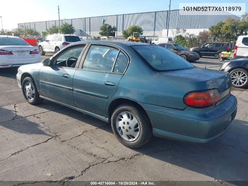 1999 Chevrolet Malibu VIN: 1G1ND52T7X6118979 Lot: 40716004