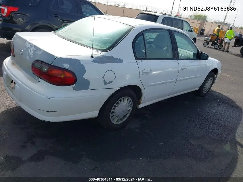 2000 Chevrolet Malibu VIN: 1G1ND52J8Y6163686 Lot: 40304311