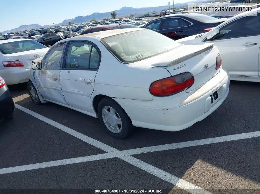 2000 Chevrolet Malibu Ls VIN: 1G1NE52J9Y6260537 Lot: 40764907