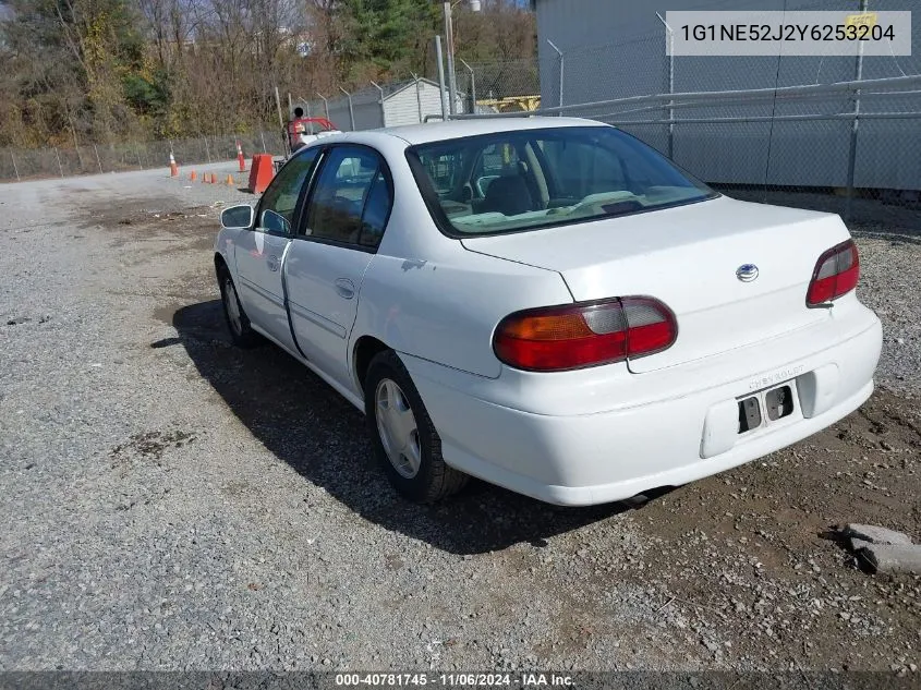 2000 Chevrolet Malibu Ls VIN: 1G1NE52J2Y6253204 Lot: 40781745