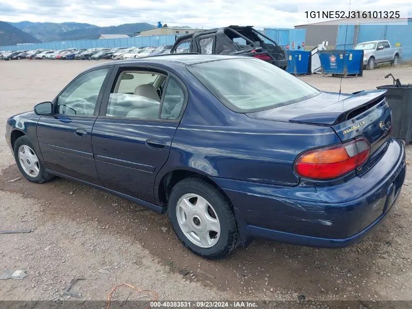 2001 Chevrolet Malibu Ls VIN: 1G1NE52J316101325 Lot: 40383531