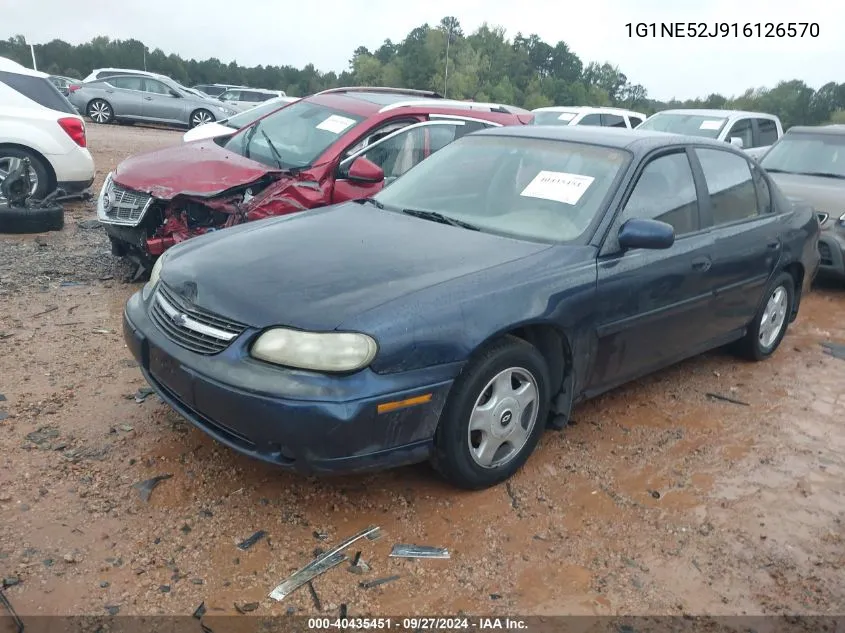 2001 Chevrolet Malibu Ls VIN: 1G1NE52J916126570 Lot: 40435451