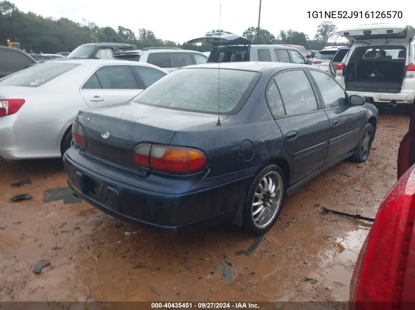 2001 Chevrolet Malibu Ls VIN: 1G1NE52J916126570 Lot: 40435451