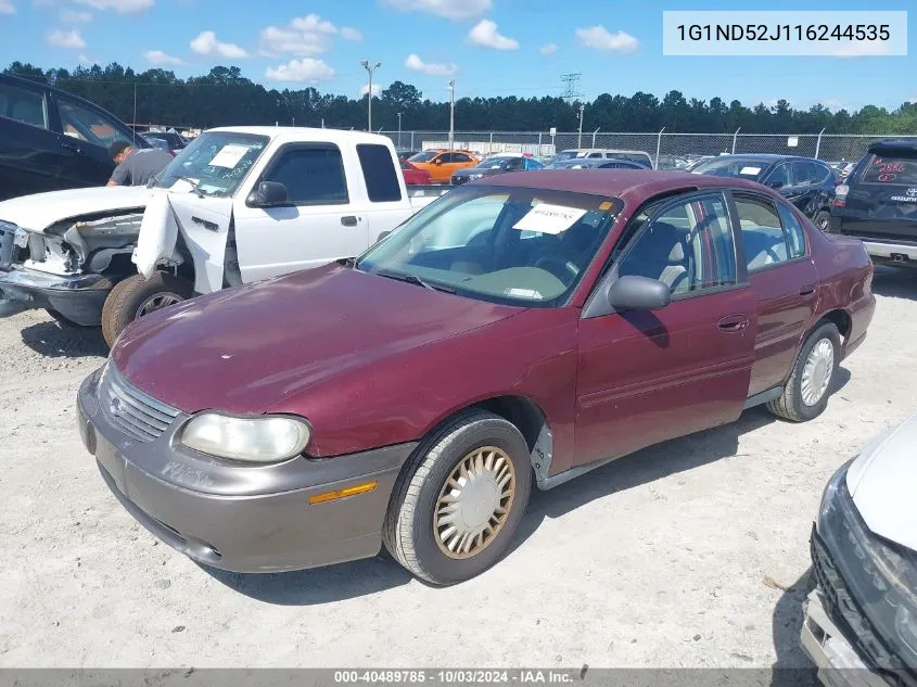 2001 Chevrolet Malibu VIN: 1G1ND52J116244535 Lot: 40489785