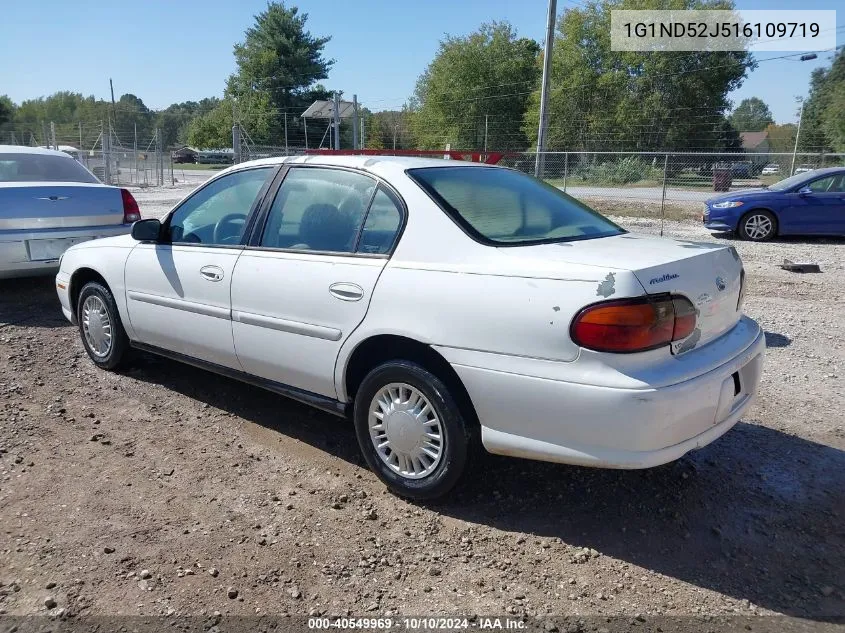 2001 Chevrolet Malibu VIN: 1G1ND52J516109719 Lot: 40549969