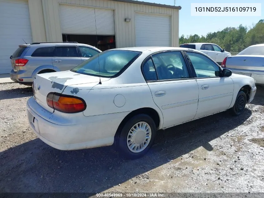 2001 Chevrolet Malibu VIN: 1G1ND52J516109719 Lot: 40549969