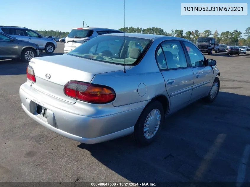 1G1ND52J31M672201 2001 Chevrolet Malibu