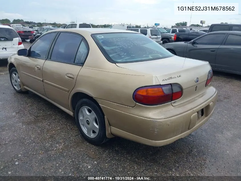 2001 Chevrolet Malibu Ls VIN: 1G1NE52J31M678562 Lot: 40741774