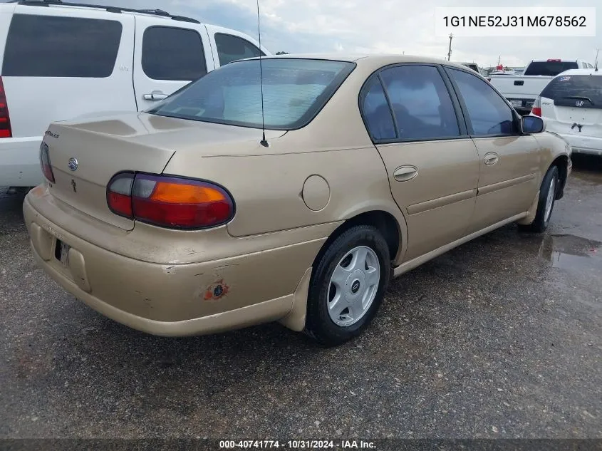 2001 Chevrolet Malibu Ls VIN: 1G1NE52J31M678562 Lot: 40741774