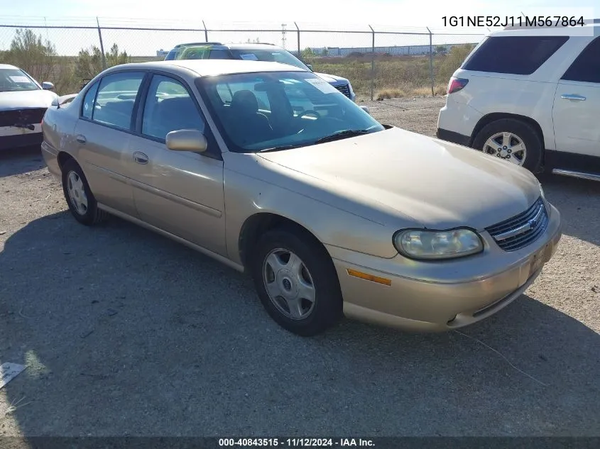 2001 Chevrolet Malibu Ls VIN: 1G1NE52J11M567864 Lot: 40843515