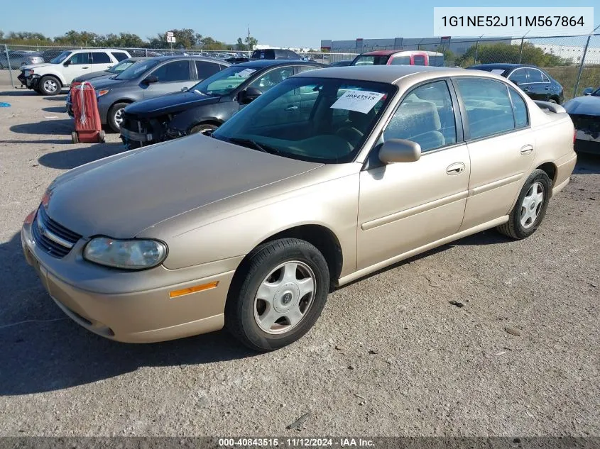 2001 Chevrolet Malibu Ls VIN: 1G1NE52J11M567864 Lot: 40843515