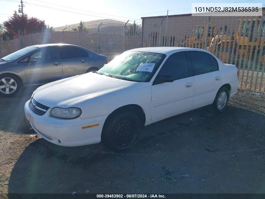 2002 Chevrolet Malibu VIN: 1G1ND52J82M536535 Lot: 39453902