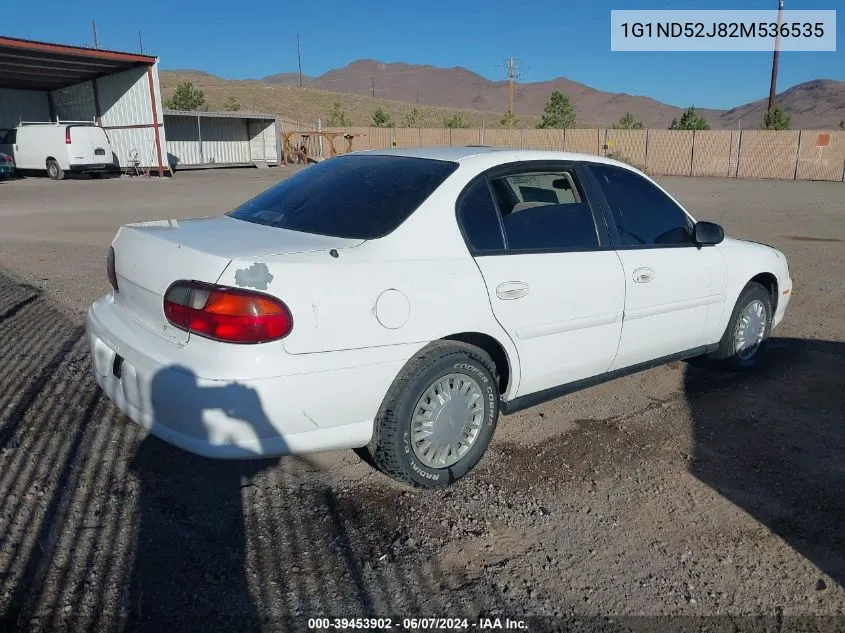 2002 Chevrolet Malibu VIN: 1G1ND52J82M536535 Lot: 39453902