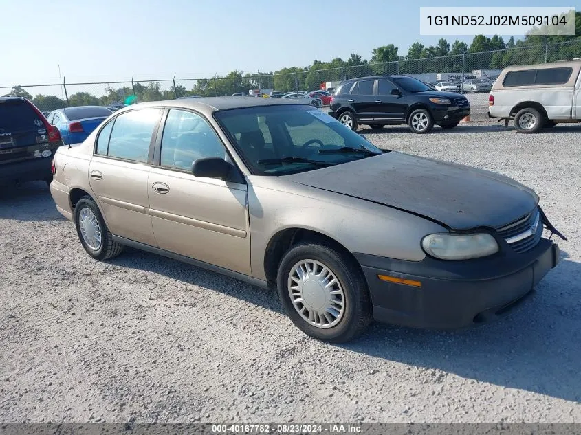 2002 Chevrolet Malibu VIN: 1G1ND52J02M509104 Lot: 40167782