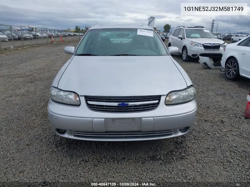 2002 Chevrolet Malibu Ls VIN: 1G1NE52J32M581749 Lot: 40547109