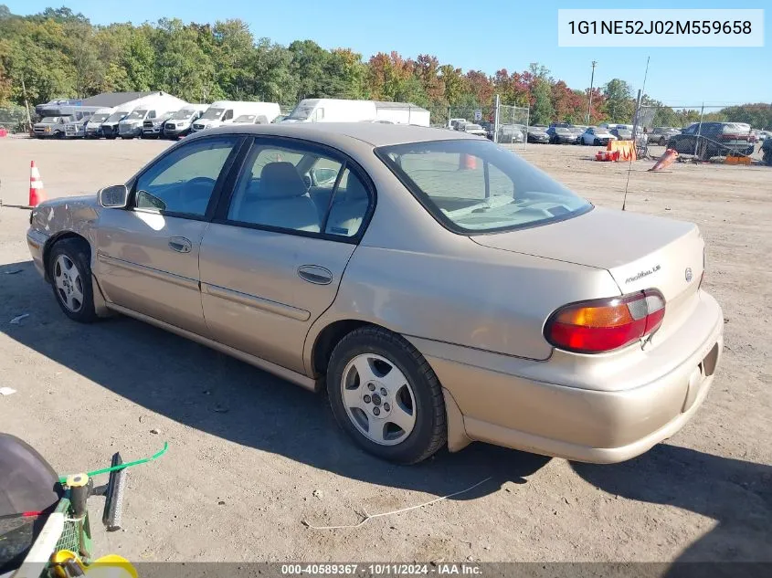 2002 Chevrolet Malibu Ls VIN: 1G1NE52J02M559658 Lot: 40589367