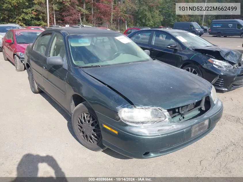 2002 Chevrolet Malibu VIN: 1G1ND52J22M662499 Lot: 40596644