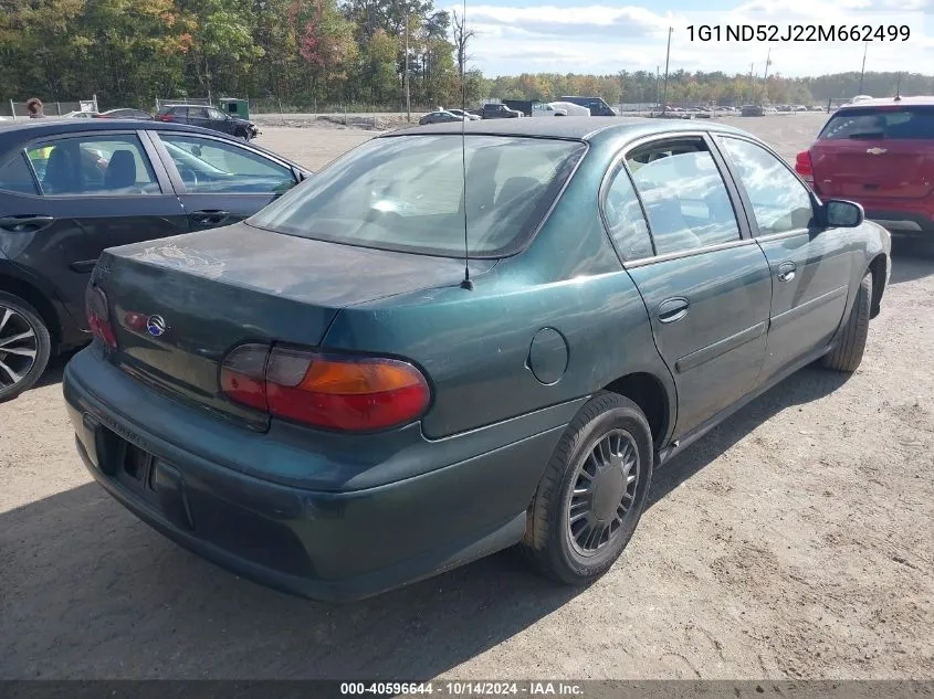 2002 Chevrolet Malibu VIN: 1G1ND52J22M662499 Lot: 40596644