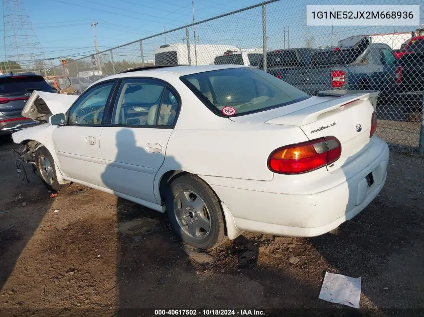 1G1NE52JX2M668936 2002 Chevrolet Malibu Ls