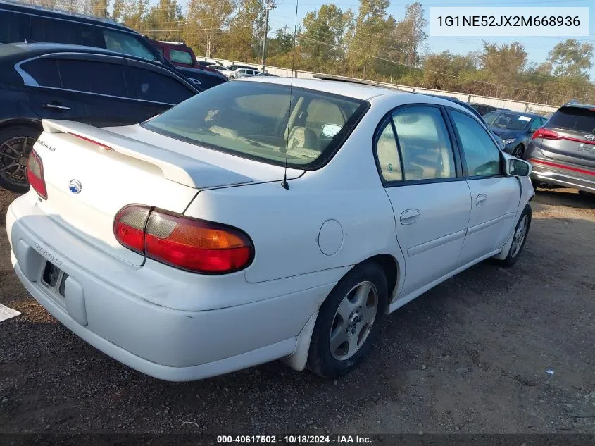 1G1NE52JX2M668936 2002 Chevrolet Malibu Ls