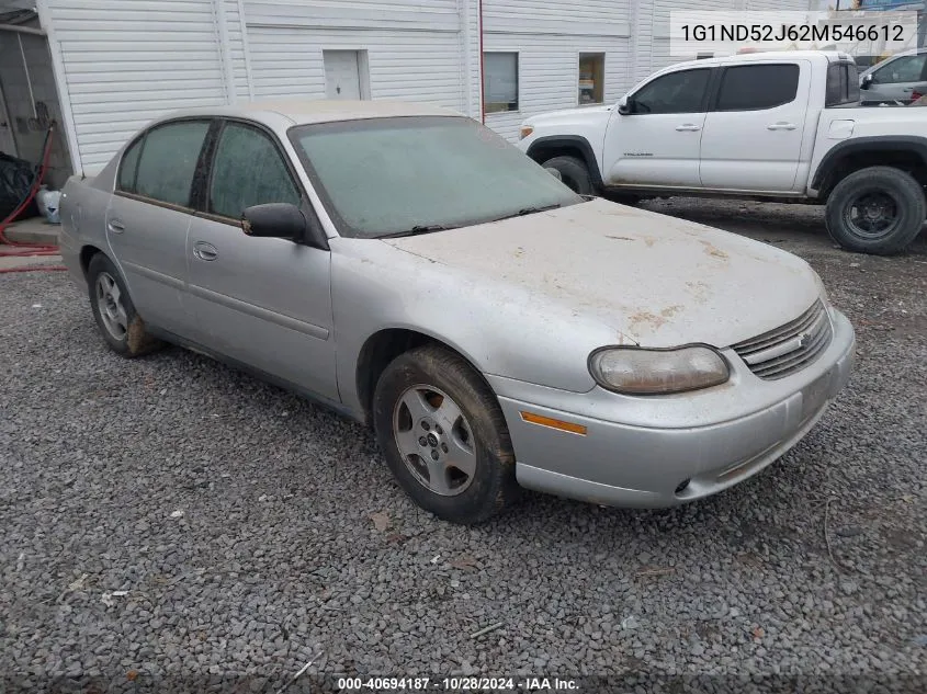 2002 Chevrolet Malibu VIN: 1G1ND52J62M546612 Lot: 40694187