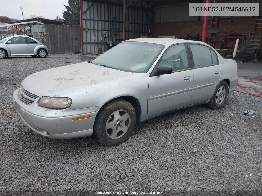 2002 Chevrolet Malibu VIN: 1G1ND52J62M546612 Lot: 40694187