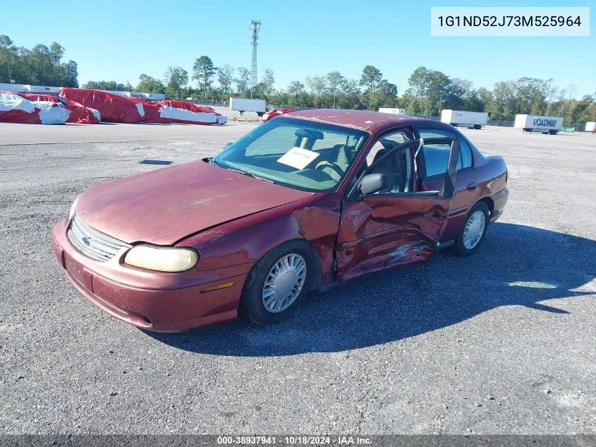 2003 Chevrolet Malibu VIN: 1G1ND52J73M525964 Lot: 38937941