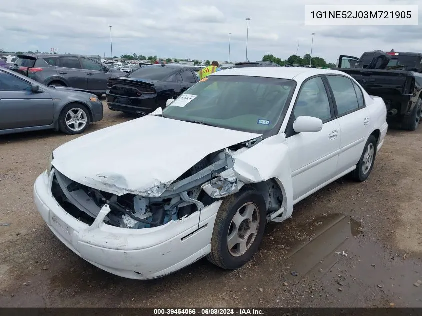 2003 Chevrolet Malibu Ls VIN: 1G1NE52J03M721905 Lot: 39454066