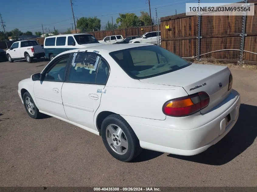 1G1NE52J03M695564 2003 Chevrolet Malibu Ls