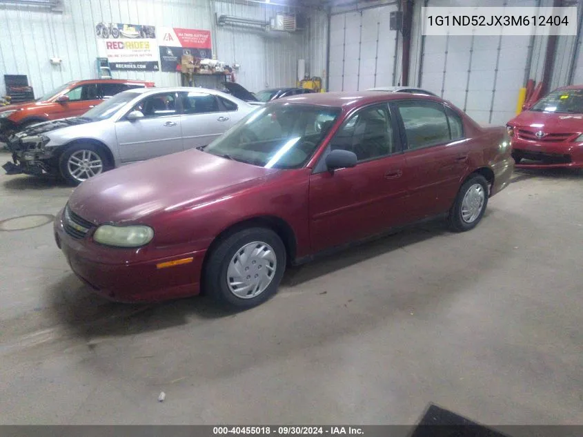 2003 Chevrolet Malibu VIN: 1G1ND52JX3M612404 Lot: 40455018