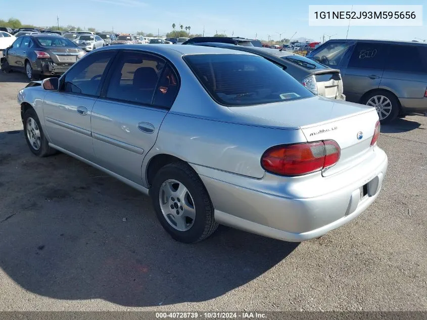 2003 Chevrolet Malibu Ls VIN: 1G1NE52J93M595656 Lot: 40728739